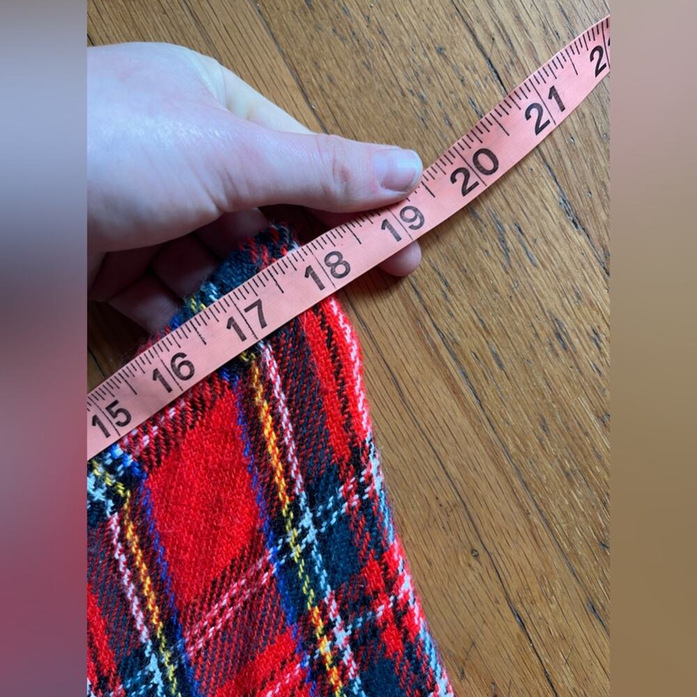 Late 60s 70s Vintage Red Plaid Pants - Picture 6 of 9